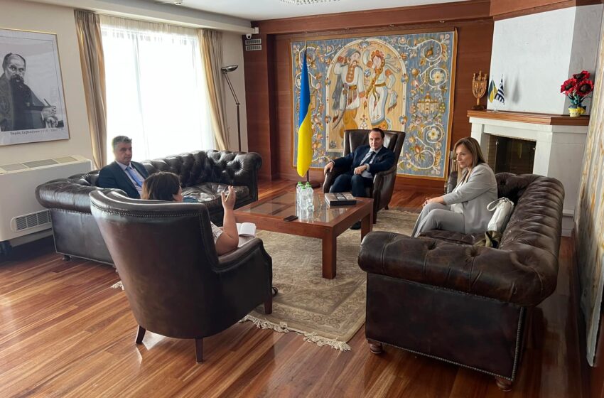  Συνάντηση Δημάρχου Βριλησσίων με τον Ουκρανό Πρέσβη στην Αθήνα