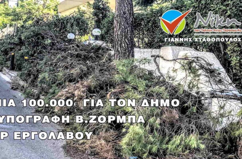  Γ. Σταθόπουλος: “Σκάνδαλο” η ζημιά 100.000 ευρώ για χάρη του εργολάβου