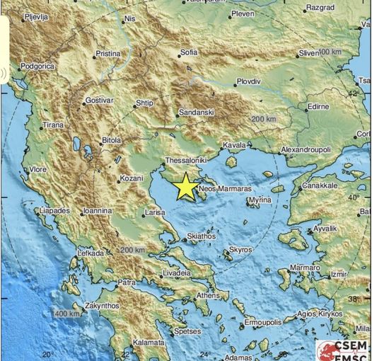  Έκτακτο: Σεισμός 4.4 Ρίχτερ στη Χαλκιδική