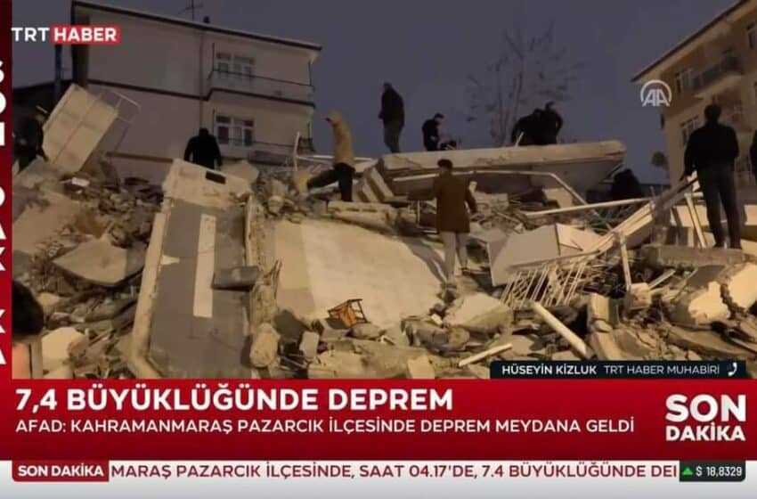  Σεισμός: Πάνω από 5.000 οι νεκροί σε Τουρκία και Συρία