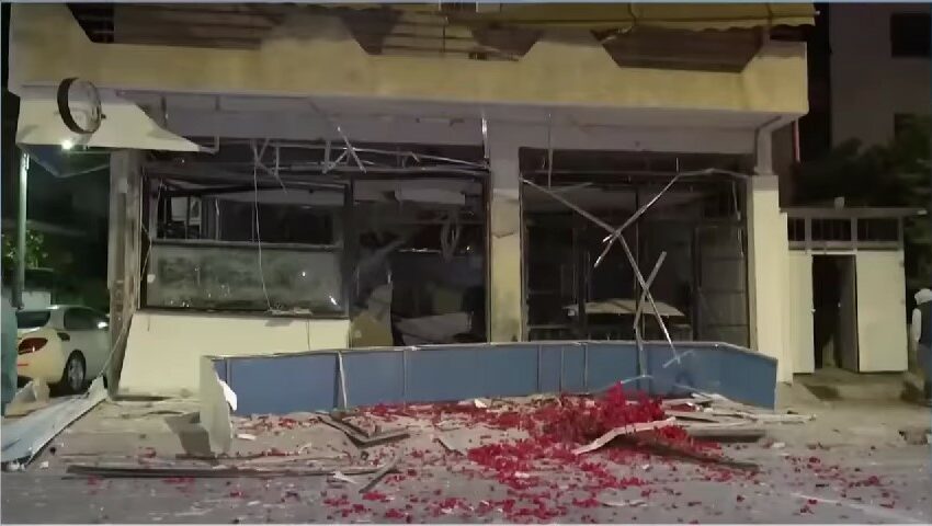  Ισχυρή έκρηξη σε καφετέρια στο Νέο Ηράκλειο (video)
