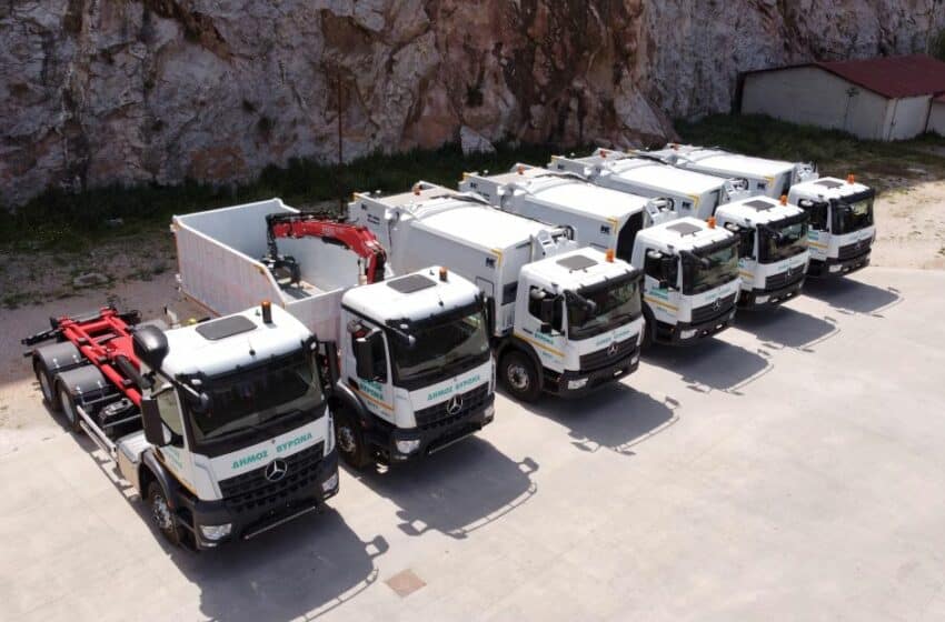  6 καινούρια οχήματα παρέλαβε ο δήμος Βυρώνα