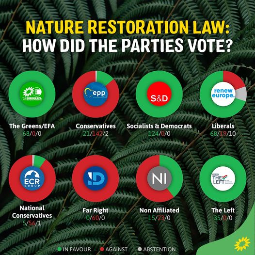  ΠΡΑΣΙΝΟ ΚΙΝΗΜΑ: Μεγάλη ΝΙΚΗ,ο νόμος του ευρωκοινοβουλίου για την αποκατάσταση της φύσης