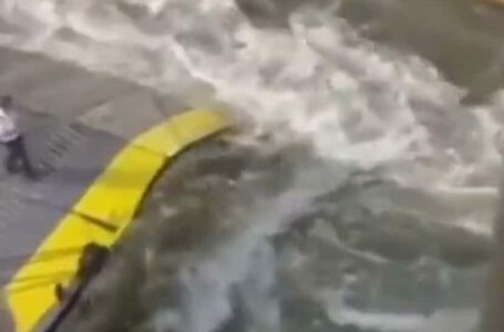 Εικόνες ΣΟΚ στον Πειραιά: Τον πέταξαν στη θάλασσα (video)