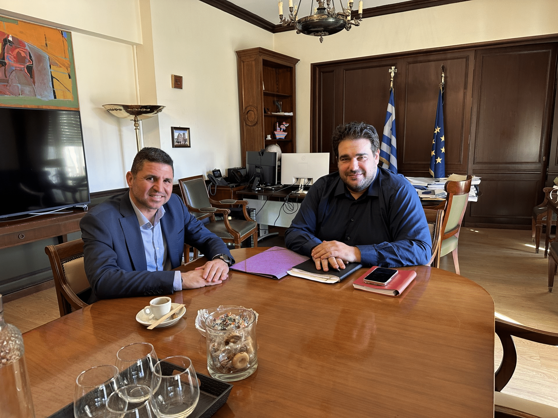 Με τον Θ. Λιβάνιο συναντήθηκε ο Γ. Μυλωνάκης