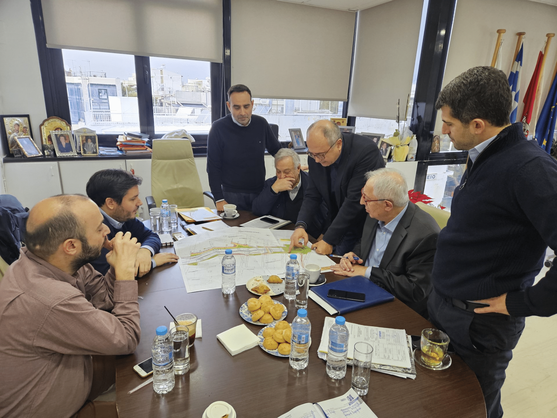 Συνάντηση των τεσσάρων δημάρχων για την Κύμης