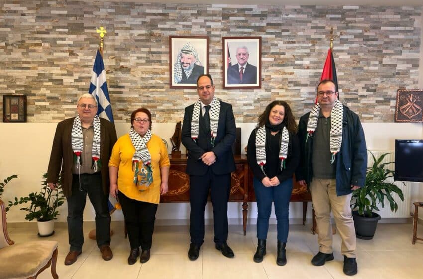  Επίσκεψη Αλληλεγγύης της Ένωσης Γονέων στην Πρεσβεία της Παλαιστίνης