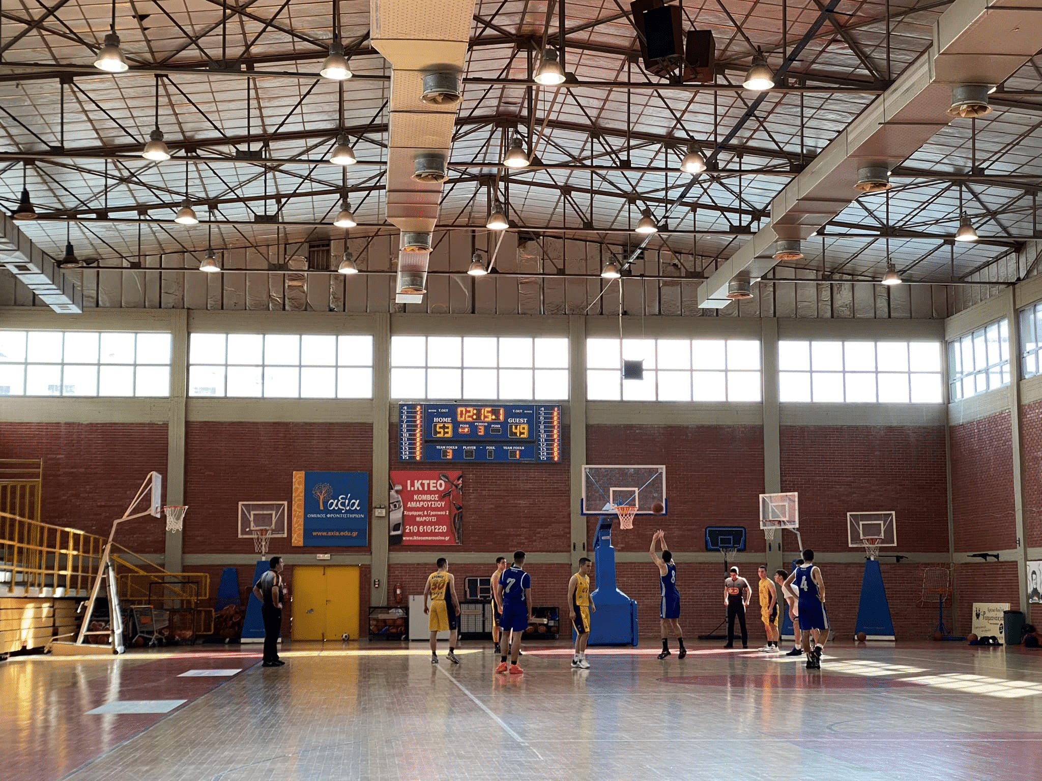 Αγώνας μπάσκετ της ΚΑΠ με την Εθνικής Ομάδας Ενόπλων Δυνάμεων