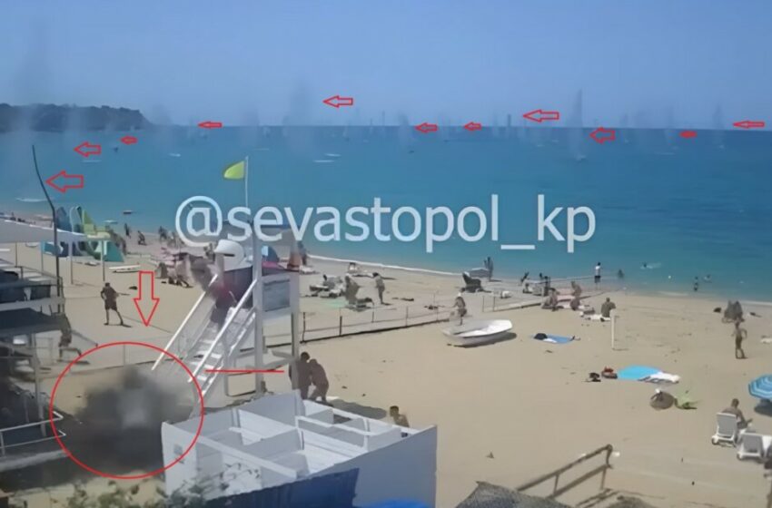  Έτσι βομβάρδισαν την παραλία της Σεβαστούπολης! (vid)