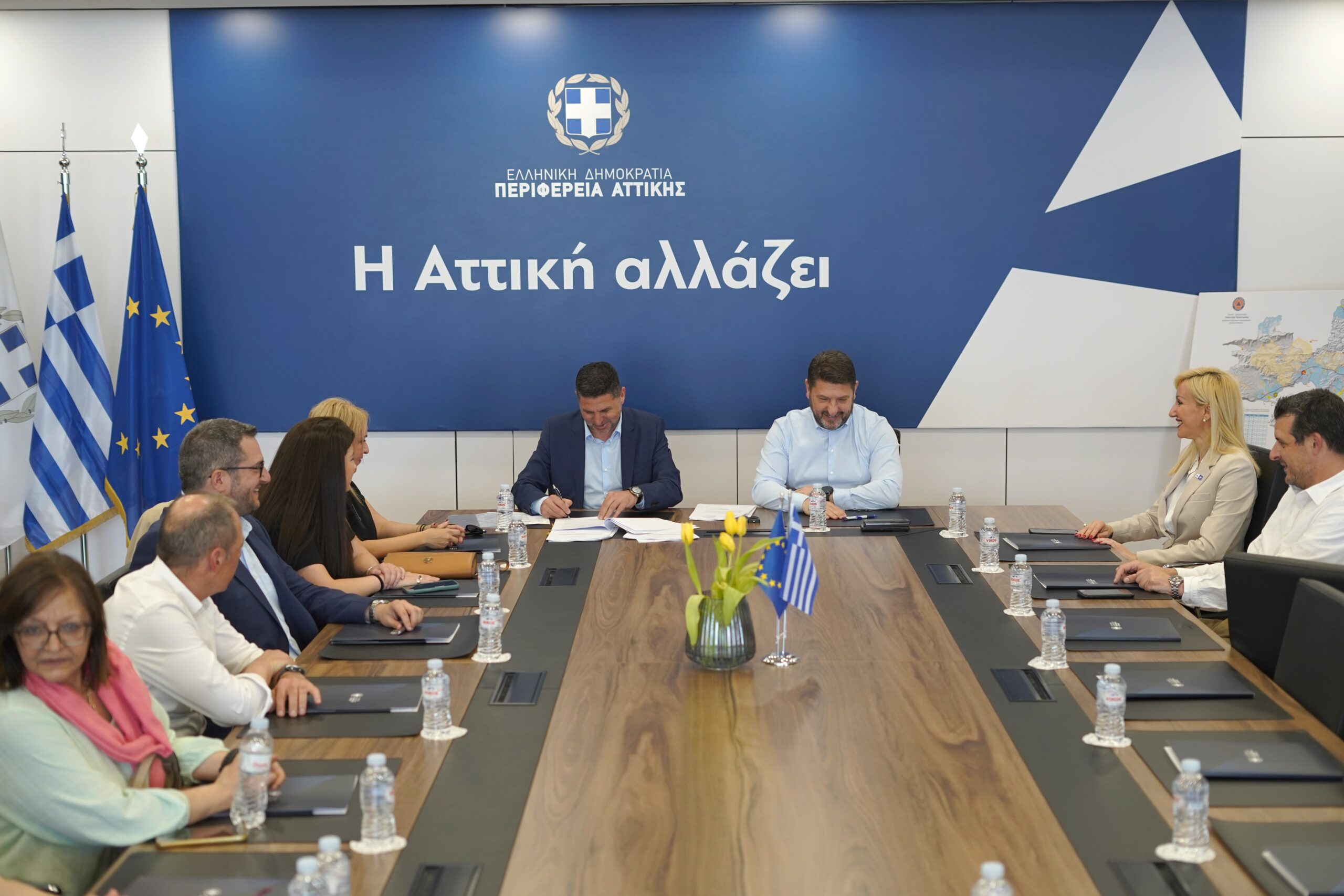 Αγία Παρασκευή: Υπεγράφη η προγραμματική σύμβαση Δήμου - Περιφέρειας για το κολυμβητήριο