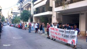 Συγκέντρωση ενάντια σε έξωση στο Γαλάτσι