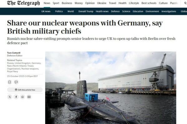 Έχουν τρελαθεί! Βρετανοί στρατιωτικοί ζητάνε κοινή χρήση των πυρηνικών με τη Γερμανία