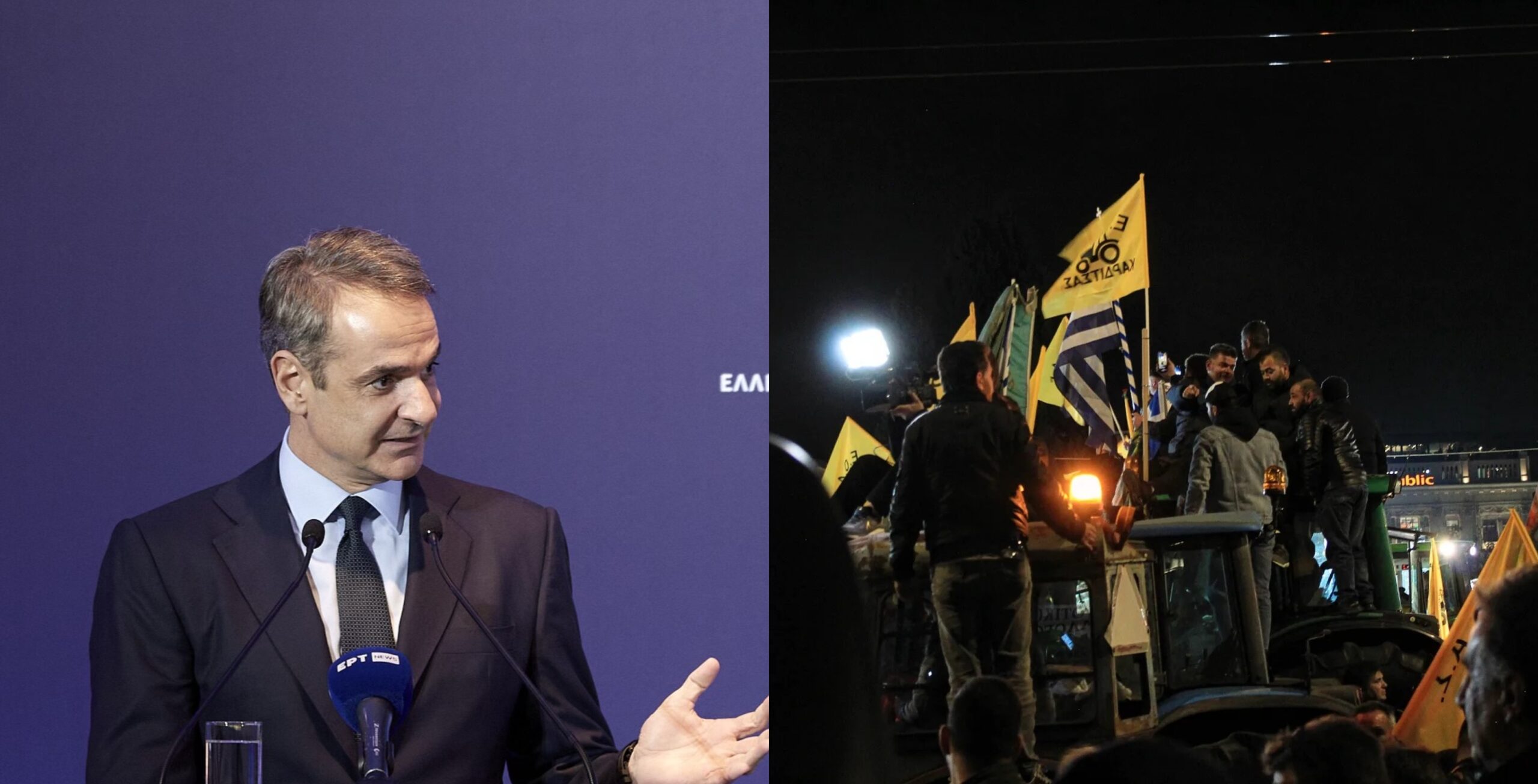 Από χωματόδρομο φυγαδεύτηκε ο Κ. Μητσοτάκης στην Αλεξανδρούπολη για να μη συναντήσει τους αγρότες