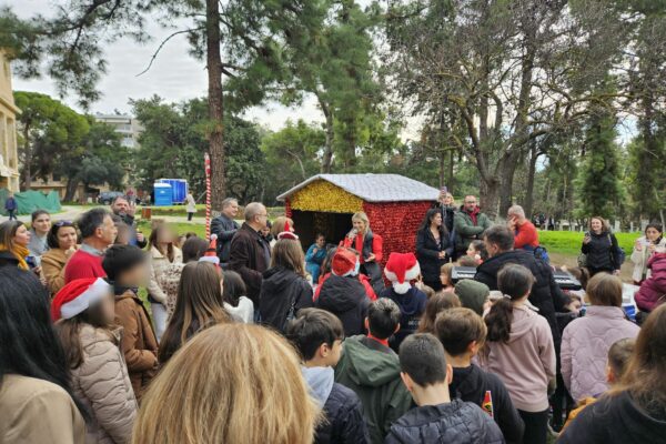 Μαθητές της πόλης στόλισαν έλατα στο κτήμα Φιξ