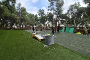 Καινούρια όργανα στην παιδική χαρά της πλατείας Ελευθερίας