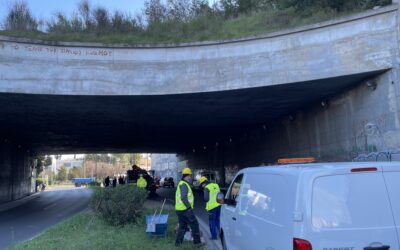 Η Περιφέρεια δεσμεύθηκε για τις εργασίες στη γέφυρα της Εθνικής Αντιστάσεως μετά την πτώση τσιμέντων