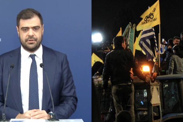 Δυναμιτίζει το κλίμα η κυβέρνηση: «Φασίζουσα ενέργεια τα μπλόκα με τα τρακτέρ», λέει ο Π. Μαρινάκης