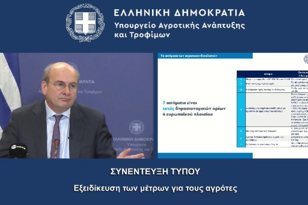 Σε εξέλιξη οι ανακοινώσεις της κυβέρνησης για τα αιτήματα των αγροτών (live)