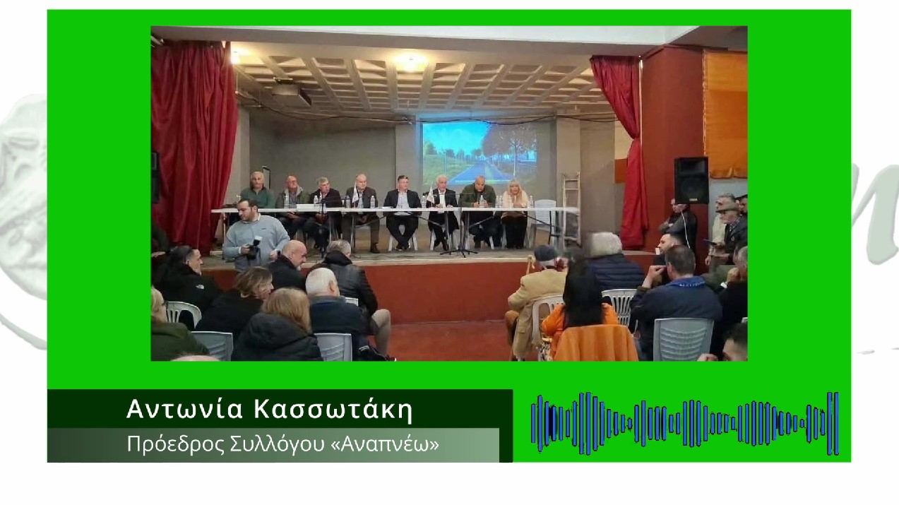 Αντ. Κασσωτάκη: Σταματάει προσωρινά το έργο - Συνεχίζουμε για να μην κοπούν τα 139 δέντρα